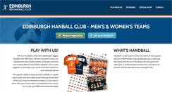 Desktop Screenshot of edinburghhandball.com