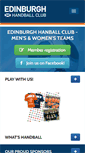 Mobile Screenshot of edinburghhandball.com